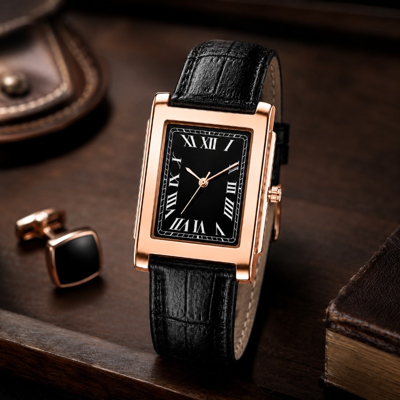 Men'S Formal Wear Belt - Классические мужские деловые часы с квадратным