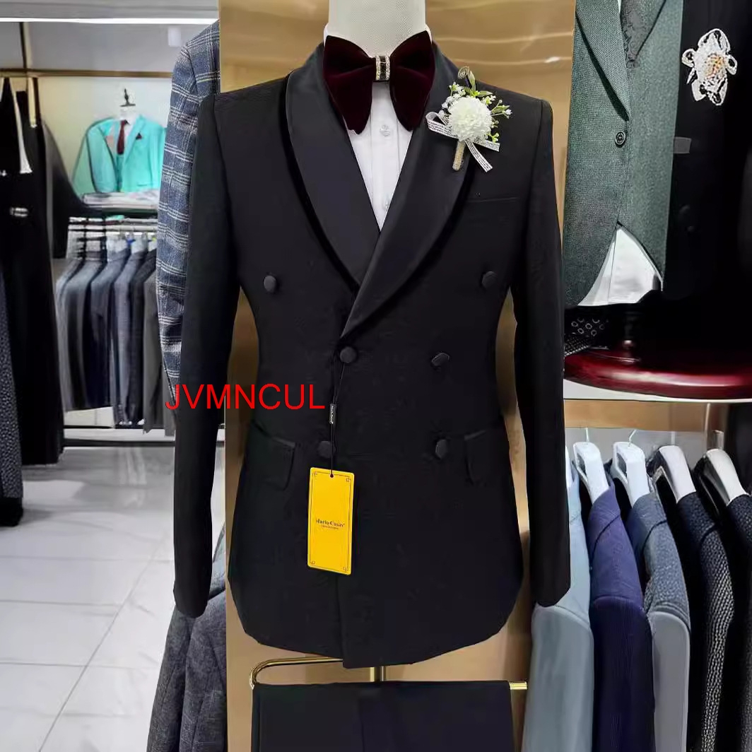 Men'S Formal Wear For Reception - Мужской приталенный костюм-двойка: современный повседневный комплект
