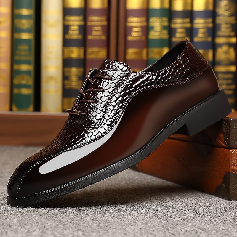 Mens Formal - Мужские глянцевые лакированные туфли в британском