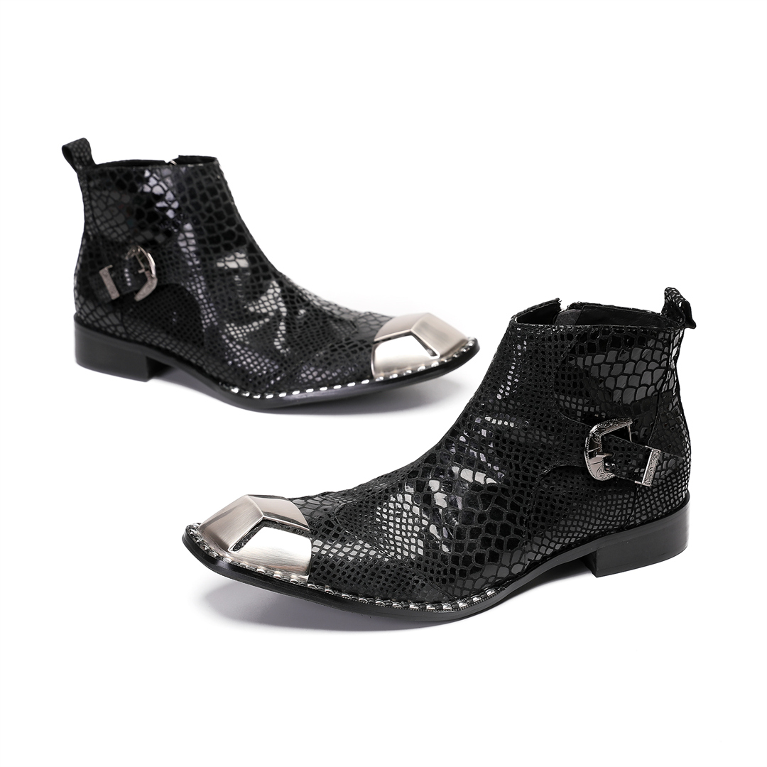 Mens Formal - Мужские ботинки из черной британской кожи