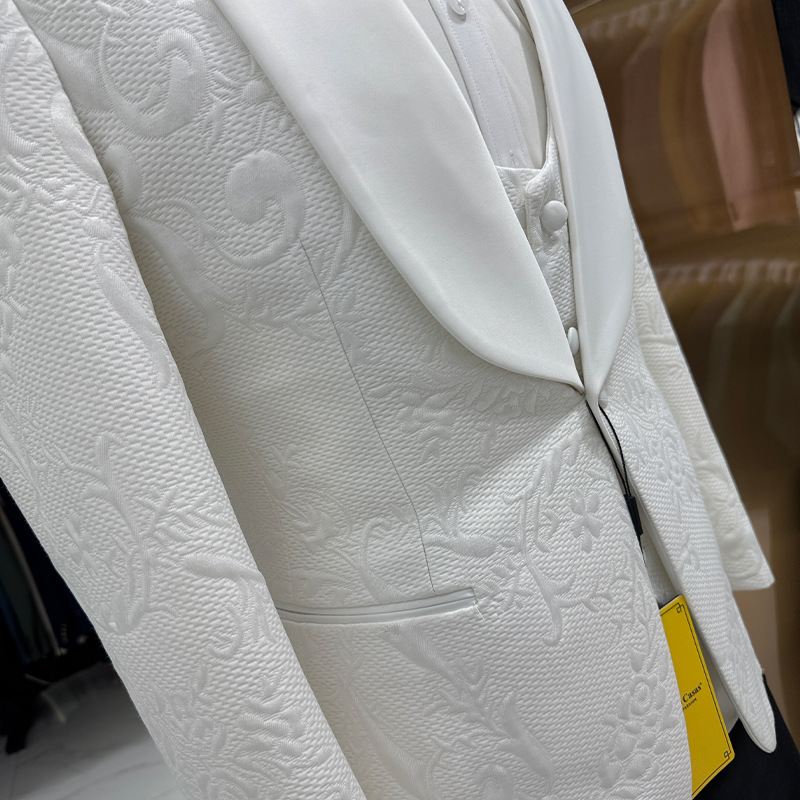 Мужской свадебный костюм белог – обзор и цена Men Formal Wear Jacket