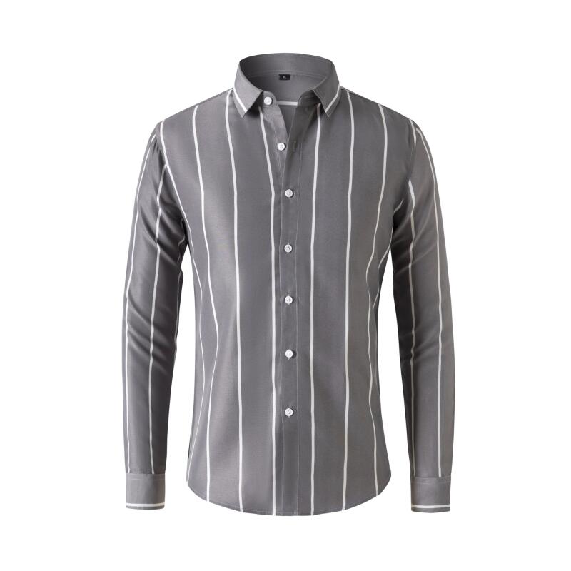 Мужская полосатая рубашка с дл – обзор и цена Mens Formal