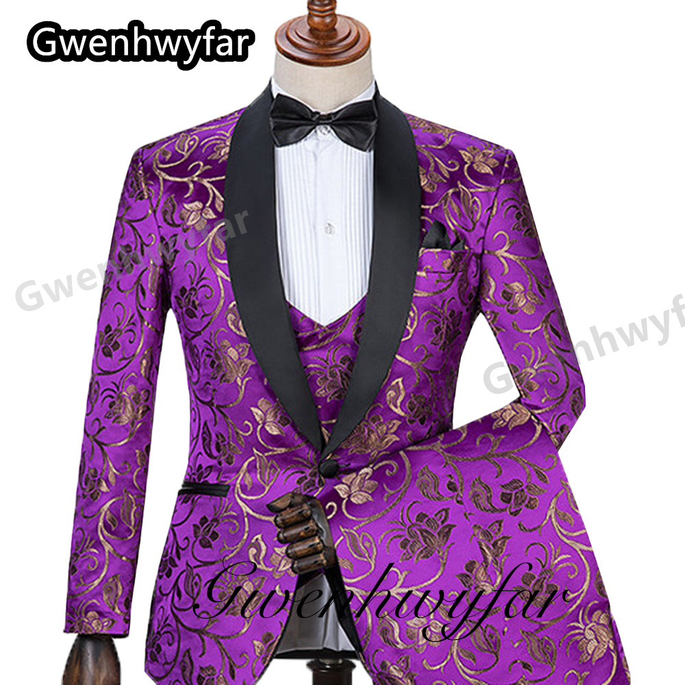 Мужские костюмы с узором Gwenh – обзор и цена Men Formal Wear Jacket