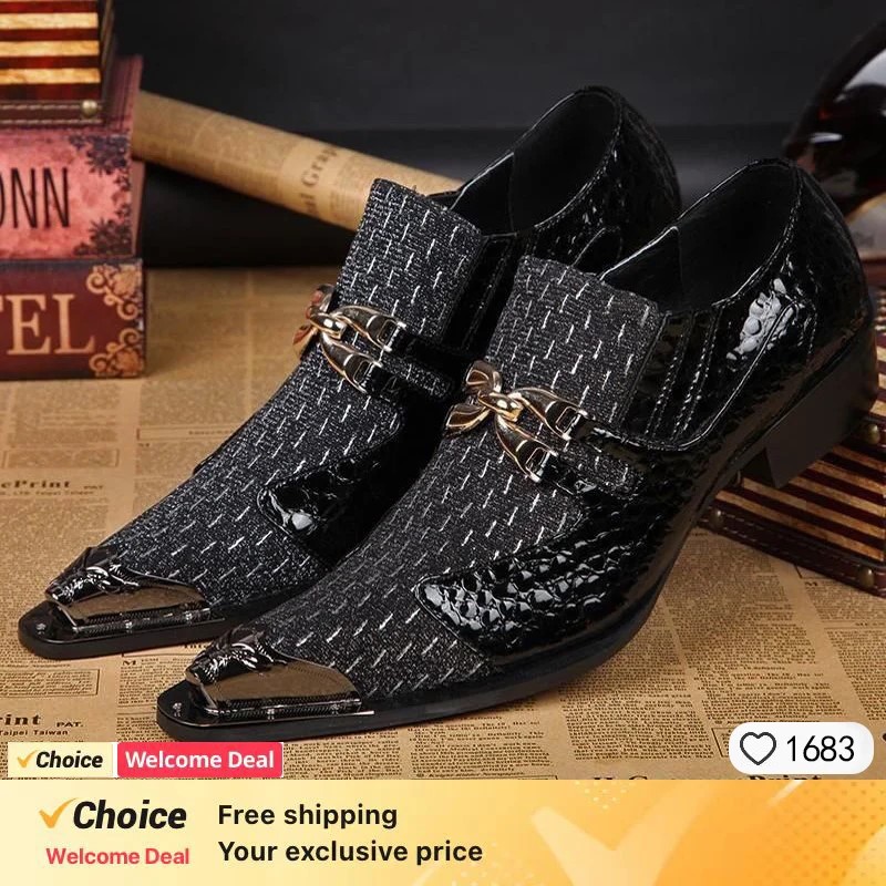 Мужские кожаные туфли с металл – обзор и цена Men'S Formal Wear